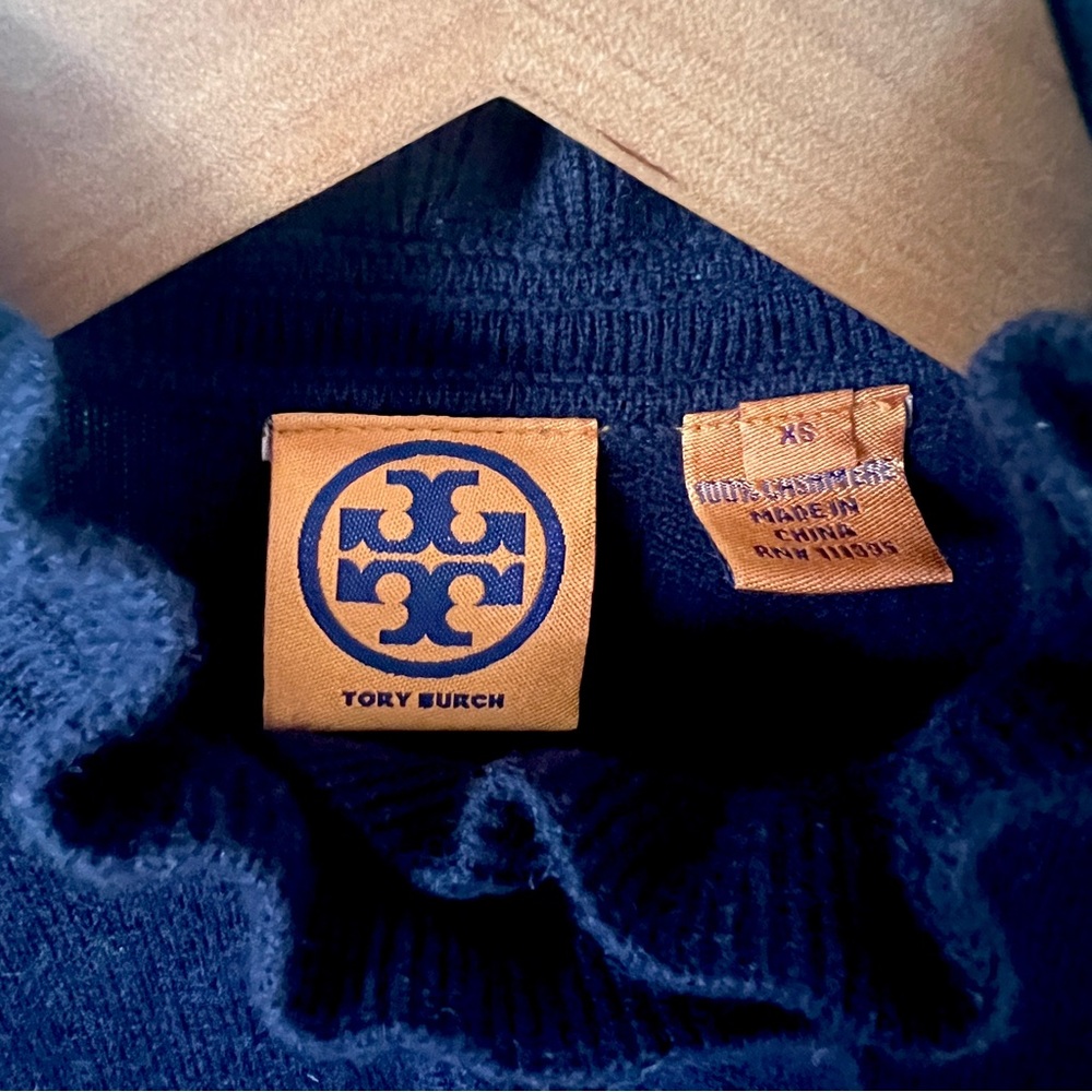 Tory Burch Cashmere Sweater w/ Ruffles - Picture 4 of 8